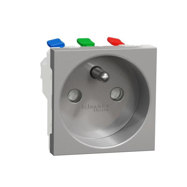 BASE 2P+TT F CONEXIÓN RÁPIDA ALUMINIO