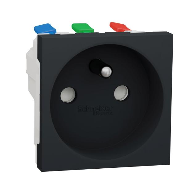 BASE 2P+TT F CONEXIÓN RÁPIDA ANTRACITA