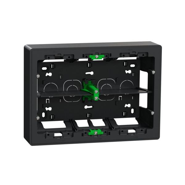 CAJA SUPERFICIE 2x8 MÓDULOS ANTRACITA