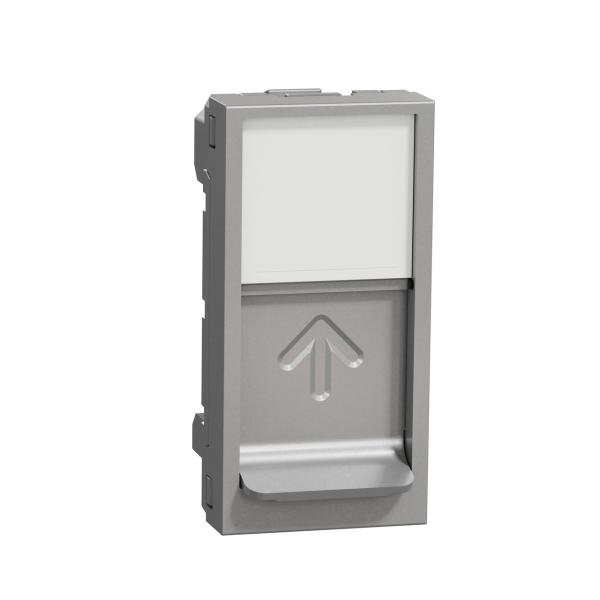 CARATULA RJ45 1 MODULO KEYSTONE ALUMINIO