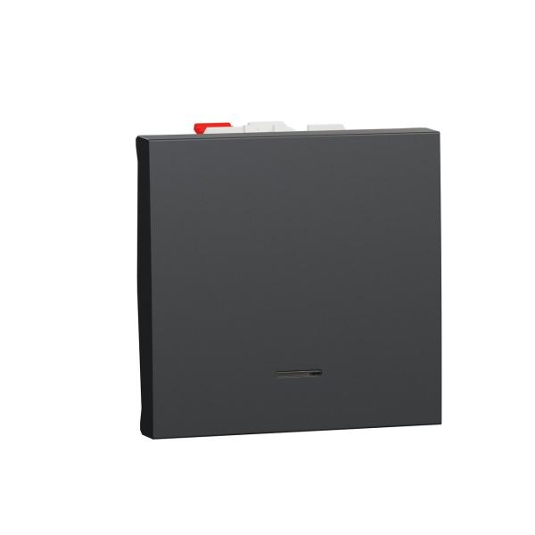 CONMUTADOR LED DE SEÑALIZACIÓN ANTRACITA