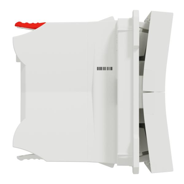 New unica, interruptor de persianas, 3 posiciones, 6A, 2 módulos, conexión rápida, IP4X, polar