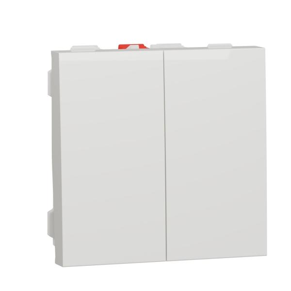 INTERRUPTOR DOBLE 2 MÓDULOS POLAR