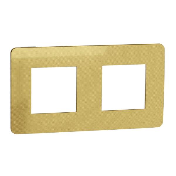 MARCO 2 ELEMENTOS STUDIO METAL DORADO BLANCO