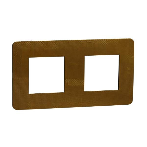 MARCO 2 ELEMENTOS STUDIO METAL DORADO NEGRO