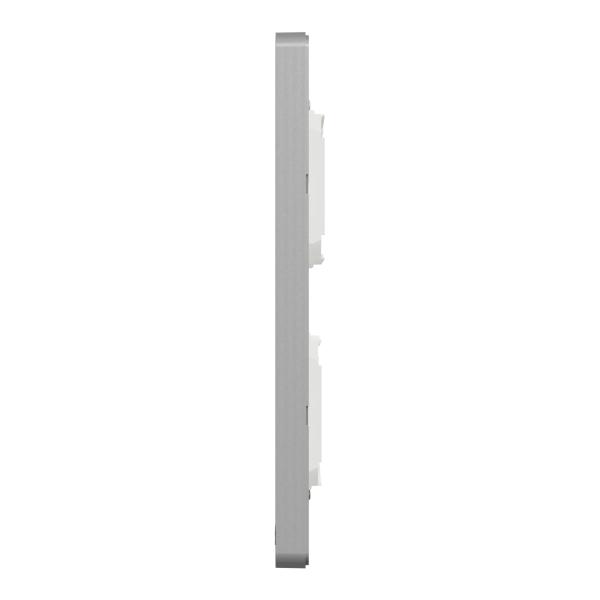 New Unica System - Marco 2 x 8 módulos Blanco Aluminio