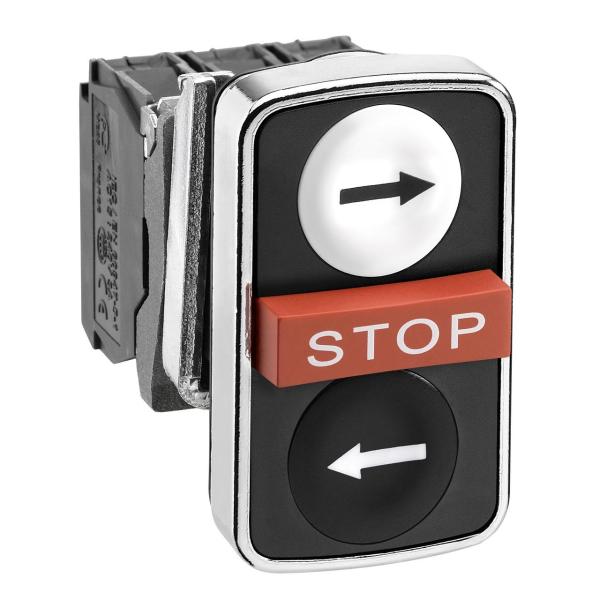 PULSADOR XB4 TRIPLE-STOP-BLANCO RAS./RJ STE./NG RAS.1 NA+1 NC+1 NA