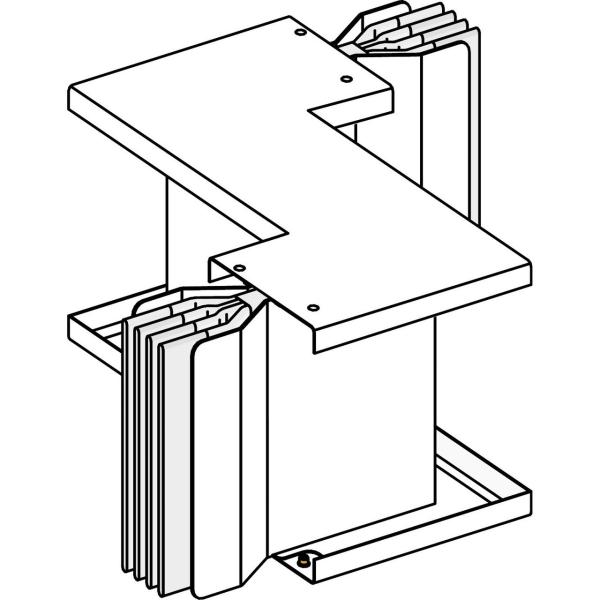 CODO DE ZED PLANO 3L+N+PE 3200A ALUMINIO