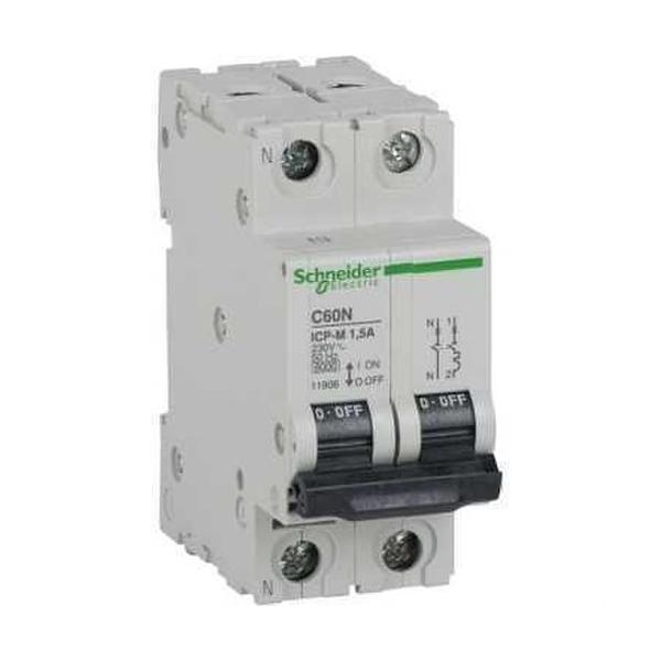 INTERRUPTOR AUTOMÁTICO CONTROL POTENCIA C60N ICP-M 1P+N 25A