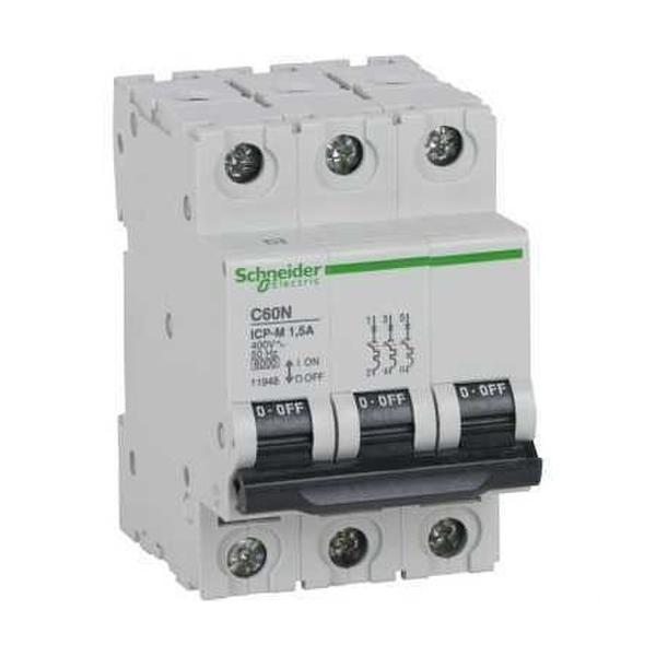 INTERRUPTOR AUTOMTICO CONTROL POTENCIA C60N ICP-M 3P 1,5A