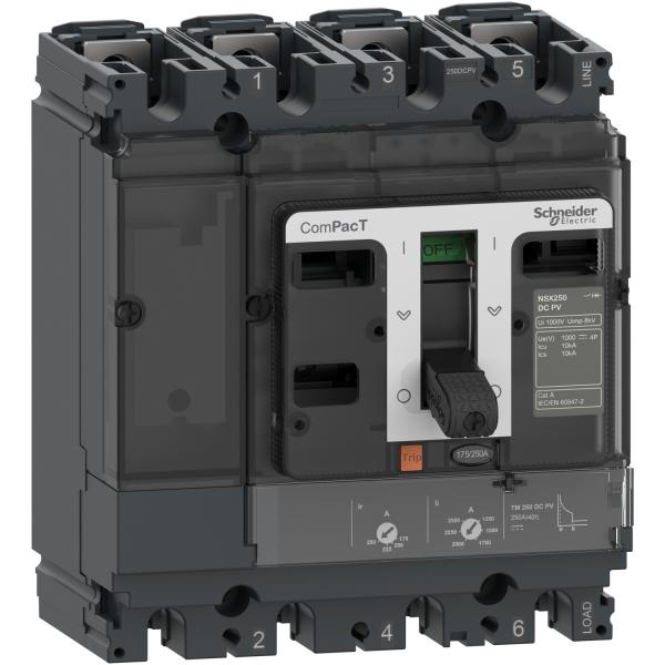 Interruptor automatico ComPacT NSX100F 36kA DCPV 4P 80A TMD