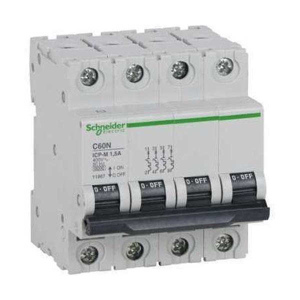 INTERRUPTOR AUTOMÁTICO CONTROL POTENCIA C60N ICP-M 4P 10A