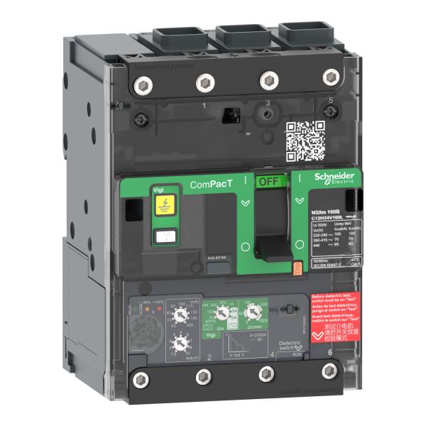 Interruptor automatico ComPacT NSXm100E 16kA AC 3P 100A Micrologic 4.1 ELINK