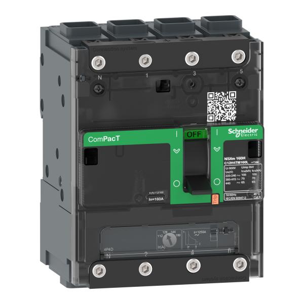 Interruptor automatico ComPacT NSXm100B 25kA AC 4P4R 40A TMD ELINK