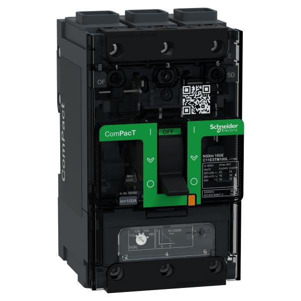Interruptor automatico ComPacT NSXm100E 16kA AC 3P 100A TMD ELINK