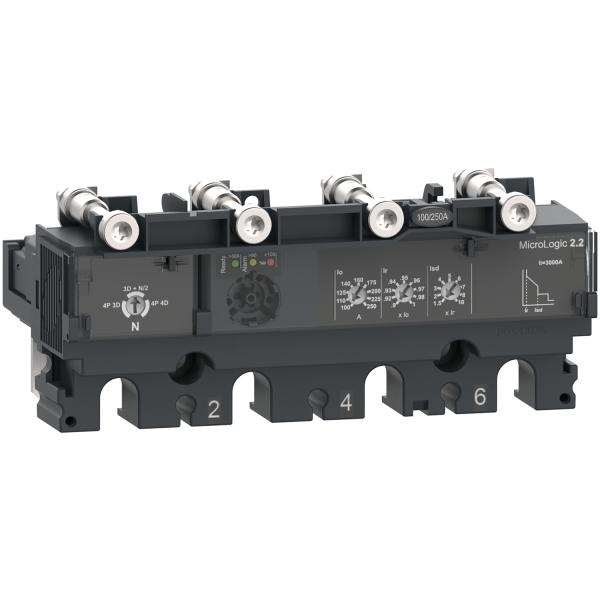 Unidad de control ComPacT NSX250 AC 4P4R 250A Micrologic 2.2