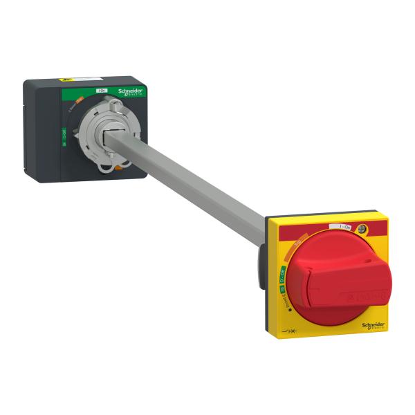 Mando Rotativo prolongado para ComPacT NSXm rojo-amarillo IP54