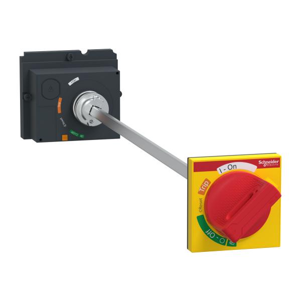 Mando Rotativo prolongado para ComPacT NSX100-250 rojo-amarillo