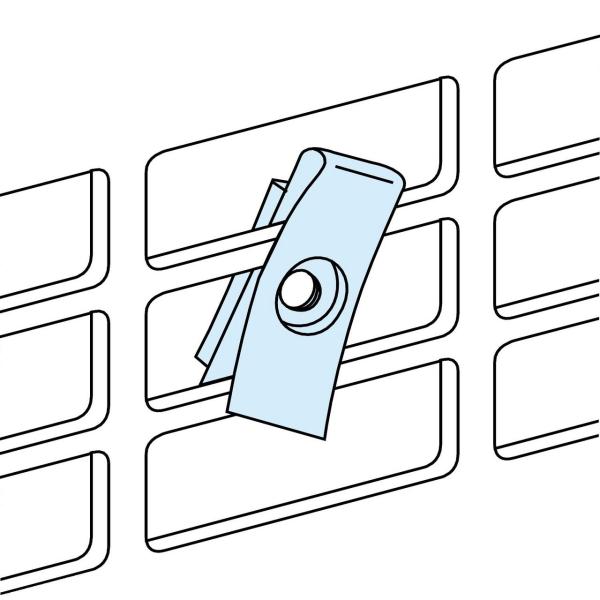 SET TUERCAS CLIP M5 PARA PLACA PERFORADA