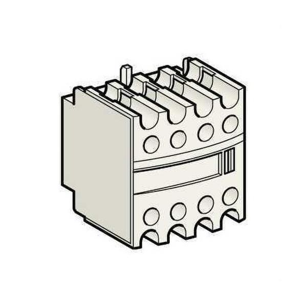 BLOQUE DE CONTACTOS AUXILIARES 4NC TERMINAL ABRAZADERA FRONTAL