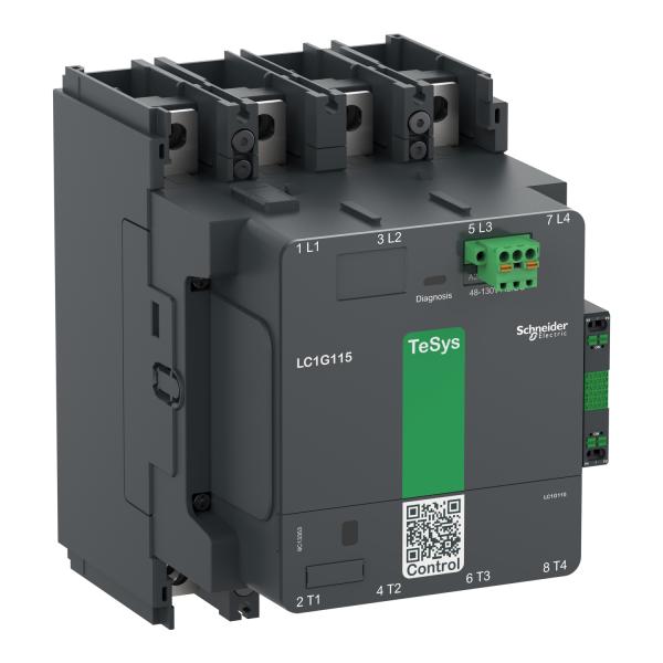 Contactor TeSys LC1G 115A 440V 4P AC3 Estándar bobina 100-250V CA-CC