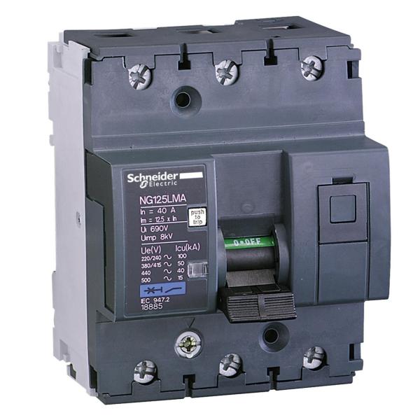 INTERRUPTOR MAGNETOTRMICO NG125LMA 3P 25A CURVA-MA