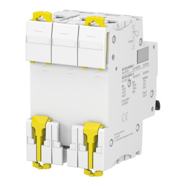 Magnetotérmico, Acti9 iC60N, 3P, 25 A, D curva, 6000 A (IEC 60898-1), 10 kA (IEC 60947-2)