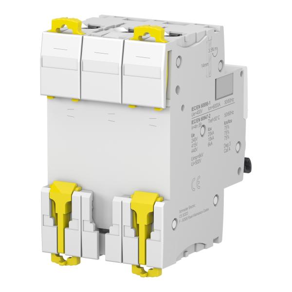 Magnetotérmico, Acti9 iC60N, 3P, 32 A, B curva, 6000 A (IEC 60898-1), 10 kA (IEC 60947-2)