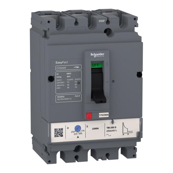 Easypact CVS - Interruptor Automático CVS250F TM250D - 3P/3R