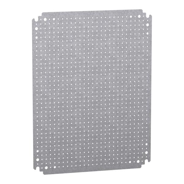 Placa Montaje Perforada H500xW400 diámetro de los orificios 3,6mm, paso  12,5mm