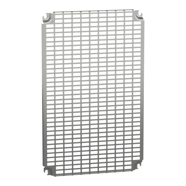 Placa de montaje Telequick con mecanizado universal 11x26mm. Dimensiones  600X400