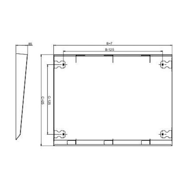 TEJADILLO SPACIAL SF/SM 1200x400mm GRIS TIPO DE CABLE RAL 7035