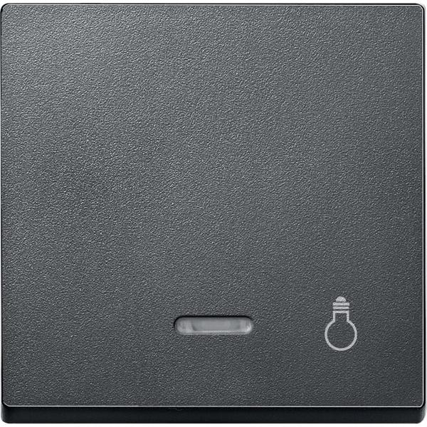 TECLA SÍMBOLO LUZ CON VISOR ELEGANCE ANTRACITA