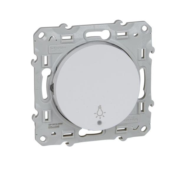 PULSADOR 10A SÍMBOLO LUZ CON LED