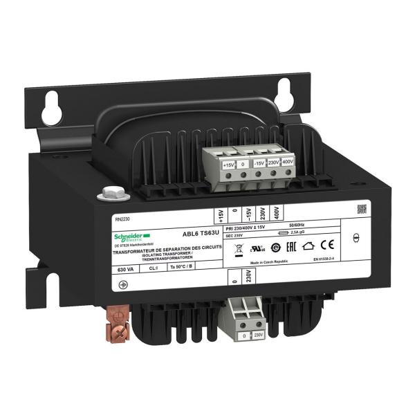 TRANSFORMADOR MONOFSICO S 230/400V CA 230V AC 630VA