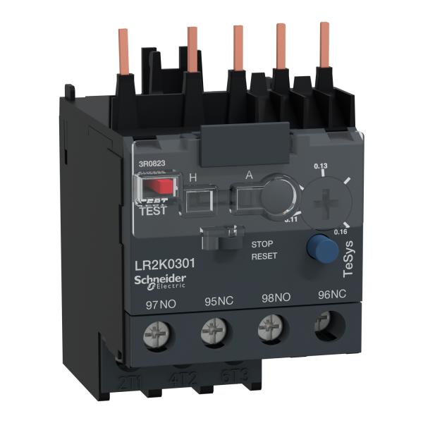 Relé térmico - TeSys LR2K – 3P 0,11...0,16A - classe 10A