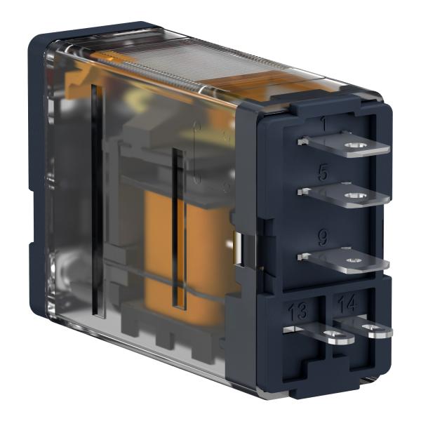 Relé de potencia enchufable, 15 a, 1 nanc, con led, 12 v cc