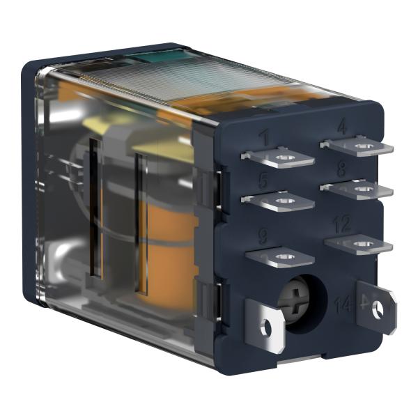 Relé de potencia enchufable - HARMONY RPM - 2 CA - 12 V CC - Led