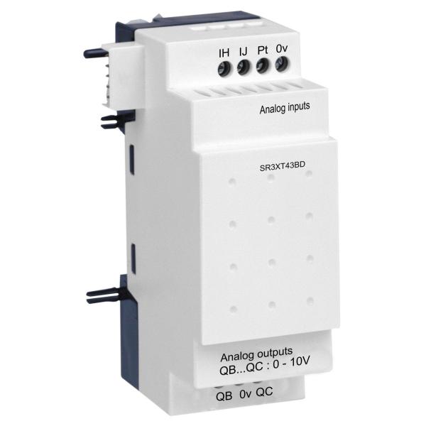 MDULO DE EXTENSIN DE E/S ANALGICA 4 E S 24V CC PARA ZELIO LOGIC