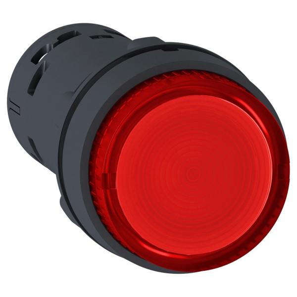 PULSADOR LUMINOSO LED IMPULSOR ROJO CA 24V