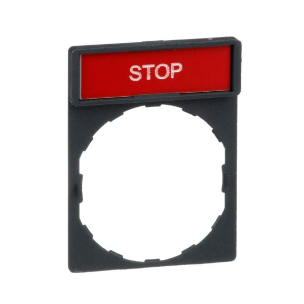 PORTAETIQUETAS ESTNDAR 30x40 ETIQUETA-STOP-