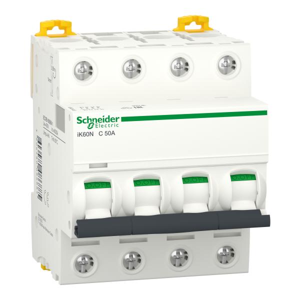 Interruptor magnetotérmico; Acti9 iK60N; 4P; 50 A; curva C; 6000 A