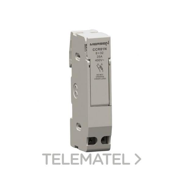 BASE UTE SECCIONADOR CC.8(1M) 1P+N GRIS