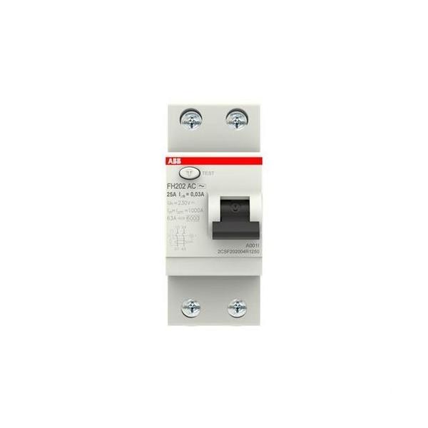 INTERRUPTOR DIFERENCIAL RESIDENCIAL FH202AC-25/0,03 2P 25A TIPO AC 30mA