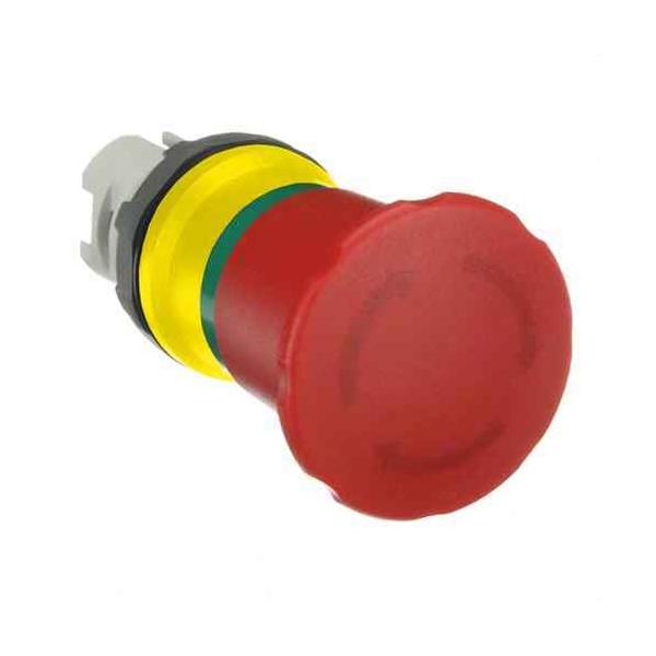 PULSADOR EMERGENCIA 40mm MPET4-10R REARME GIRO ROJO