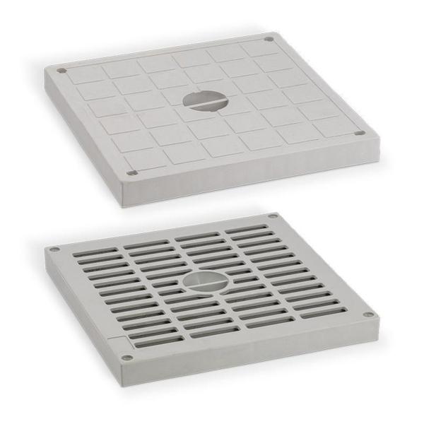 TAPA CIEGA PARA ARQUETA 300x300x300mm GRIS