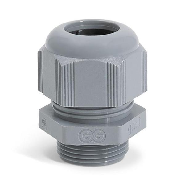 PRENSAESTOPAS GADI POLIAMIDA HEXAGONAL M16x1,5 GRIS