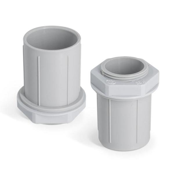 MANGUITO ROSCADO PVC M25x1,5 GRIS