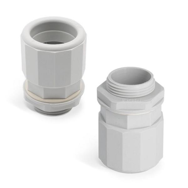 RACOR ROSCADO LIBRE DE HALÓGENOS M20 IP67 GRIS