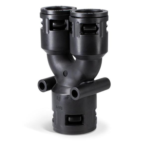 DERIVACIÓN EN Y PLÁSTICO RQ4 2x10 GRIS